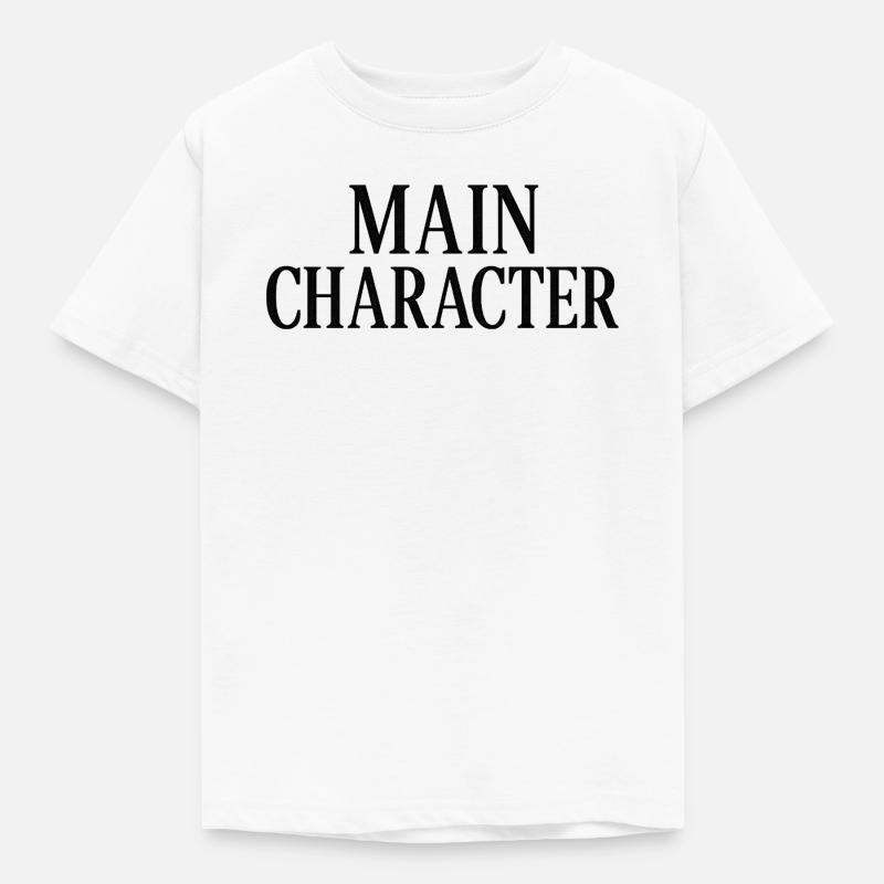 Main Character  - Kinder T-Shirt - Weiß