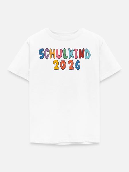 Schulkind 2026 - Kinder T-Shirt - Weiß