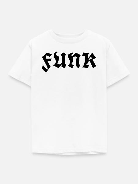 Funk Graffiti logo T-Shirt - Kinder T-Shirt - Weiß