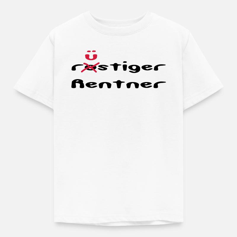 rusty / sprightly pensioner - Kids' T-Shirt - white