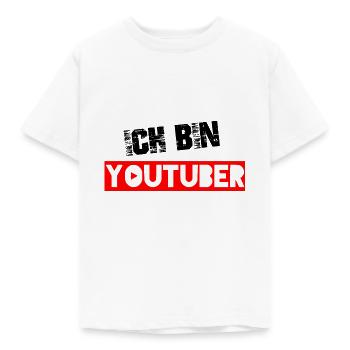 Youtube Youtuber Influencer Vlogger Gamer - Kinder T-Shirt - Weiß - Vorne - AI Model Kid Male (0cm)