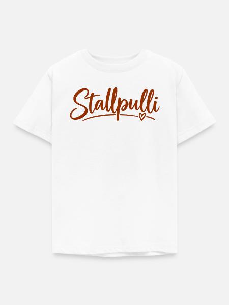 Stallpulli - Pferd - Reiterin - Stall - Pullover - Kinder T-Shirt - Weiß