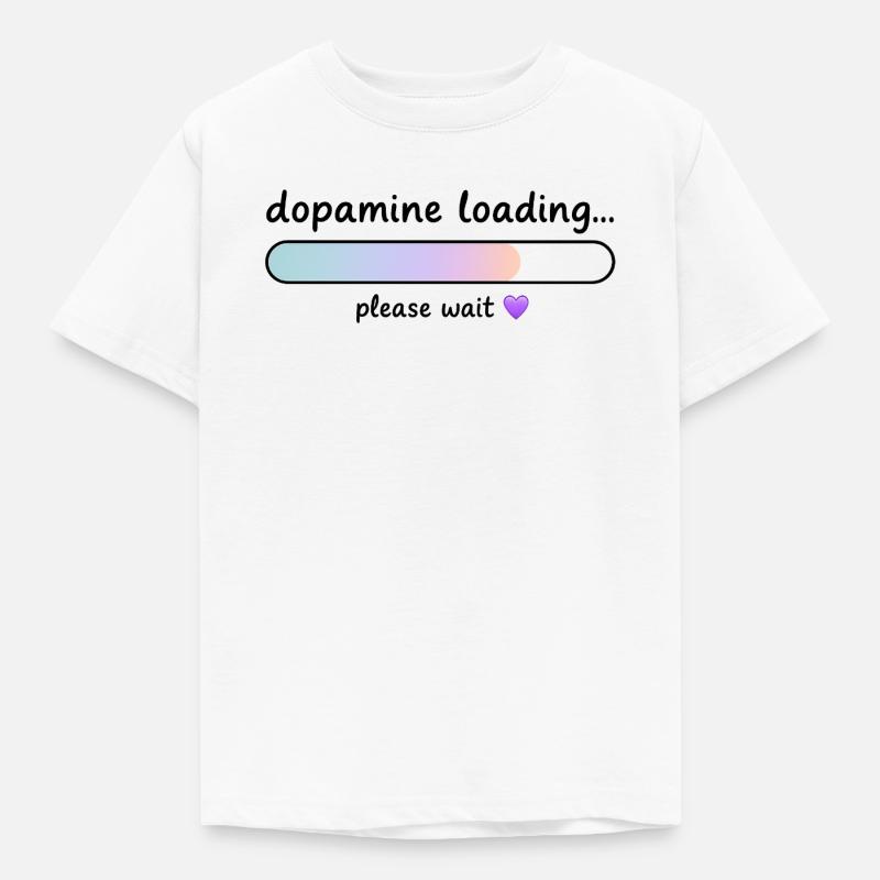 Dopamine Loading Gradient - Kids' T-Shirt - white