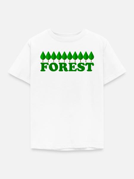 FOREST - Kinder T-Shirt - Weiß