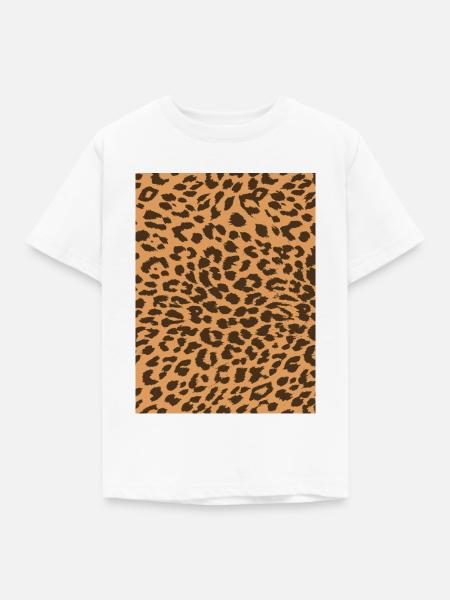 Leopard - Kinder T-Shirt - Weiß