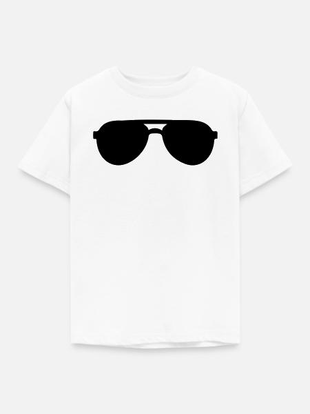 Sonnenbrille - Kinder T-Shirt - Weiß