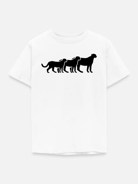 Geparden Trio - Kinder T-Shirt - Weiß