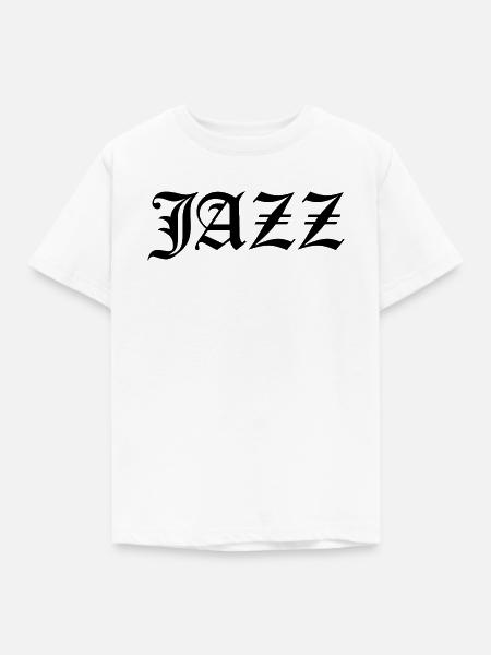 Jazz-Gothic-Logo-Logo T-Shirt - Kinder T-Shirt - Weiß