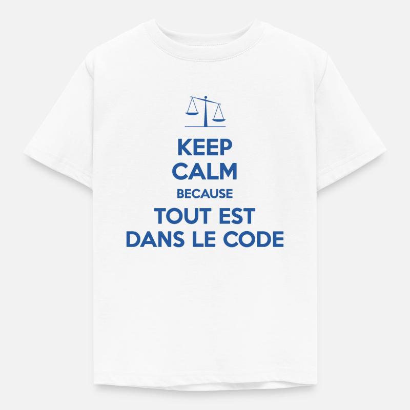 Tout est dans le code - T-shirt Enfant - blanc
