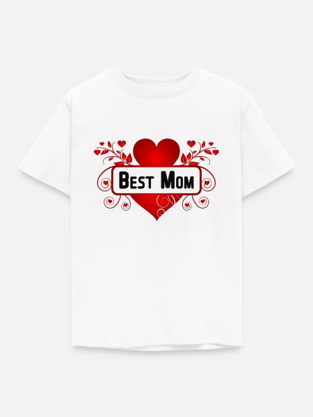 Best Mom - Kinder T-Shirt - Weiß
