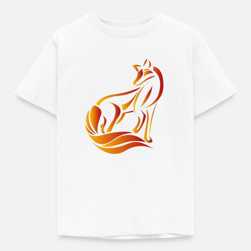 Fuchs - Kinder T-Shirt - Weiß