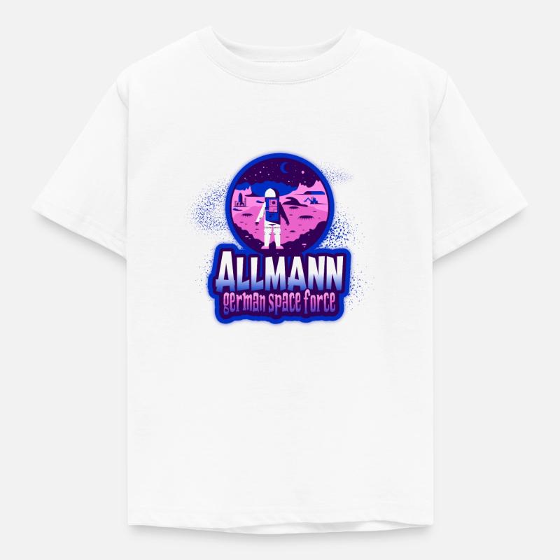 Allmann - german space force - Kinder T-Shirt - Weiß
