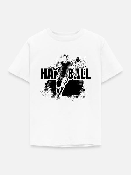 Handball-Dribbler - Kinder T-Shirt - Weiß