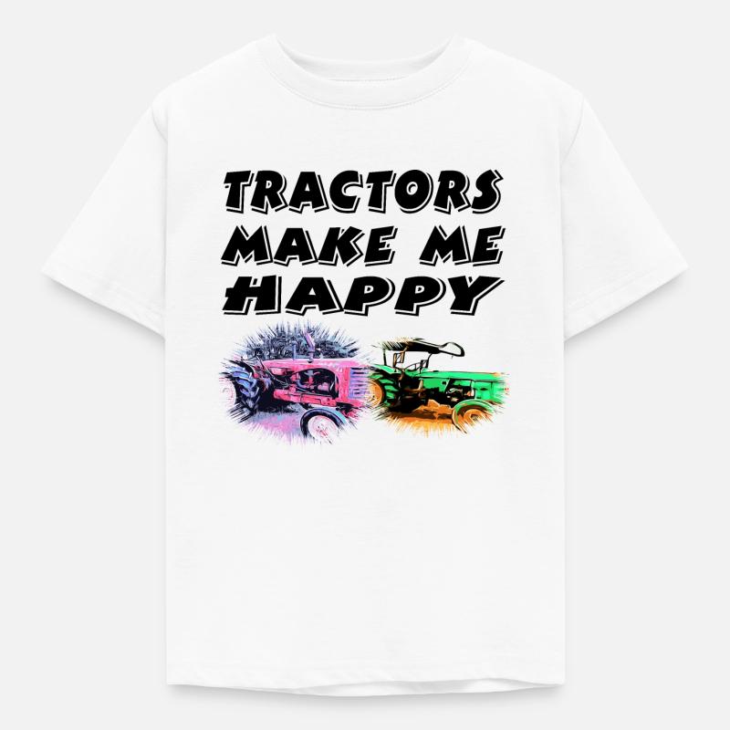 Traktor - Kinder T-Shirt - Weiß
