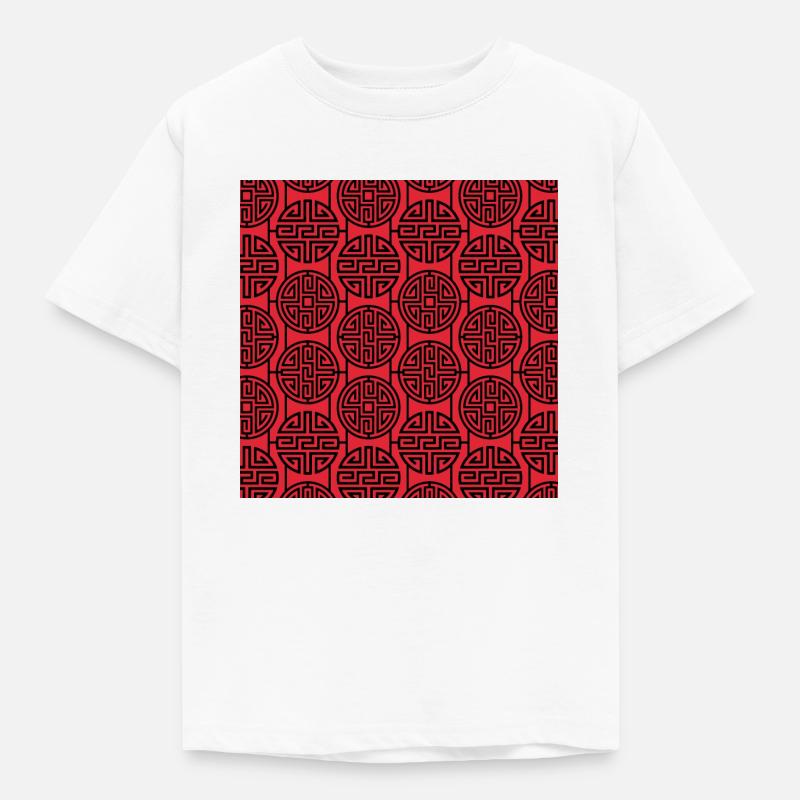 Chinese pattern - Kids' T-Shirt - white