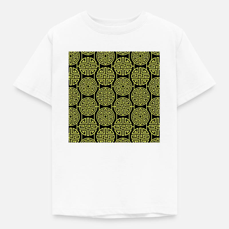 Chinese pattern - Kids' T-Shirt - white