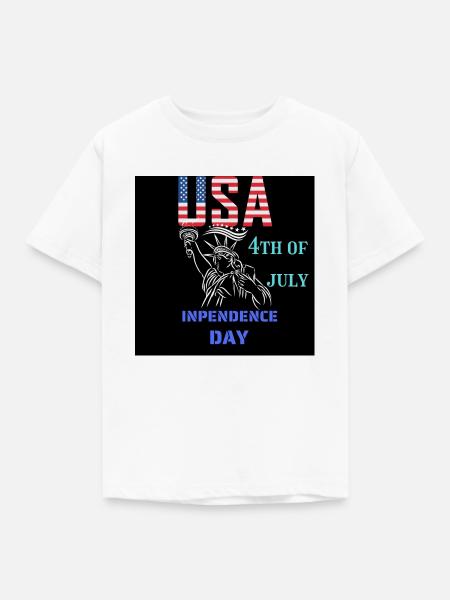 USA, Freiheitsstatue - Kinder T-Shirt - Weiß