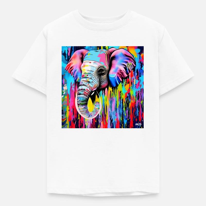 help_for_elephants_12 - Kinder T-Shirt - Weiß