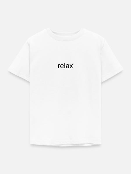 relax - Kinder T-Shirt - Weiß