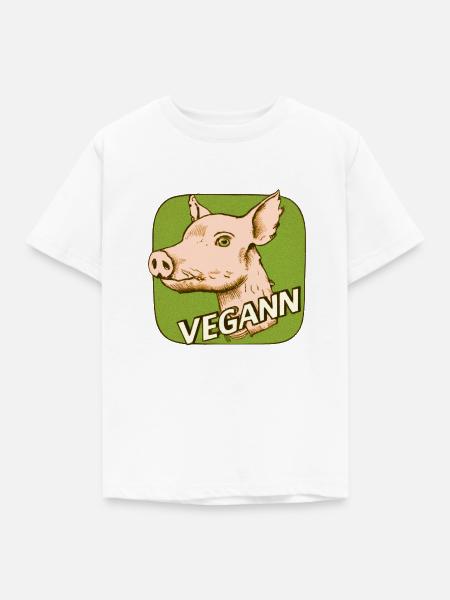 Ve-gann - Kinder T-Shirt - Weiß