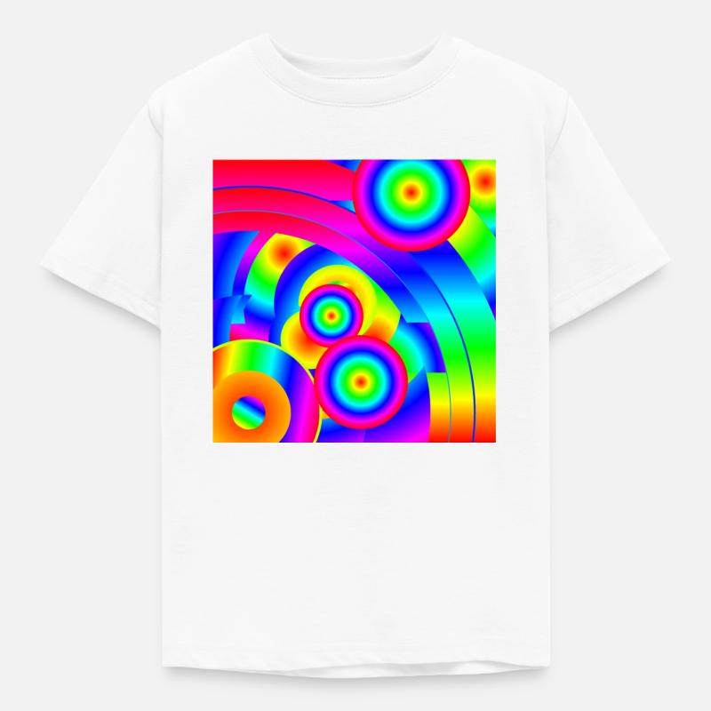Abstract Comet - Kids' T-Shirt - white