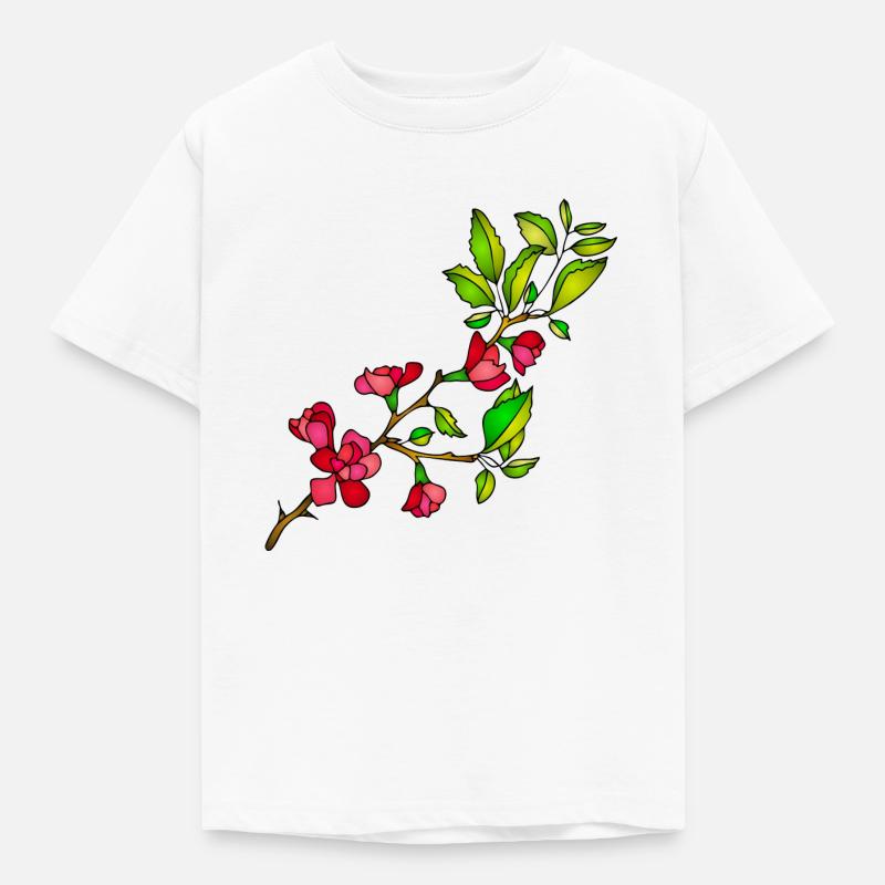 Fleur - T-shirt Enfant - blanc