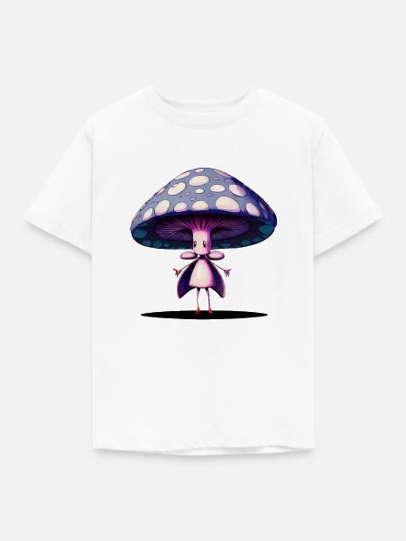 Rosa Tochterpilz - Kinder T-Shirt - Weiß