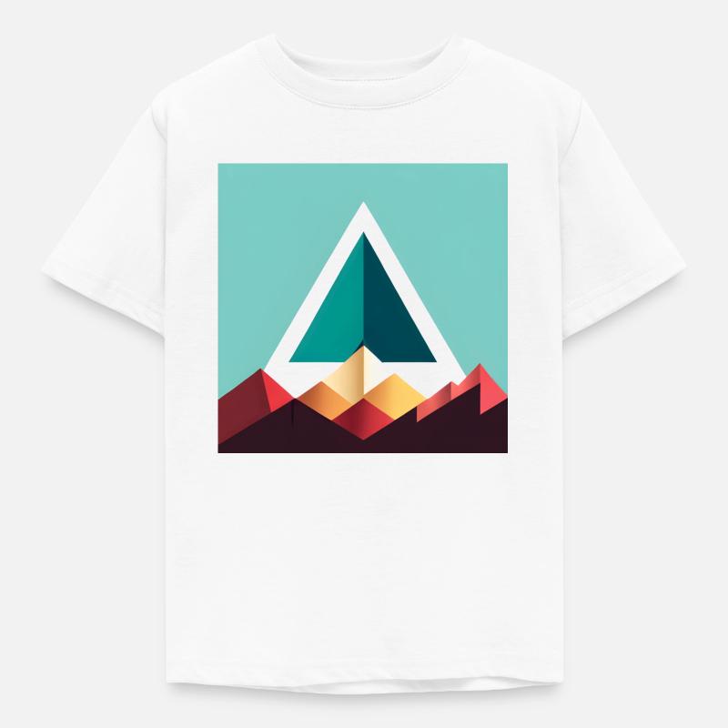 triangle abstrait - T-shirt Enfant - blanc