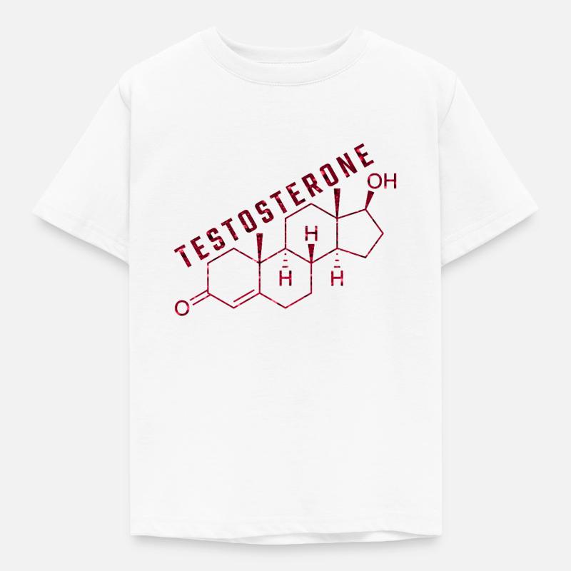 molécule de testostérone - T-shirt Enfant - blanc