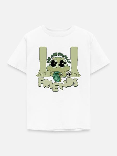 FREUNDE - Kinder T-Shirt - Weiß
