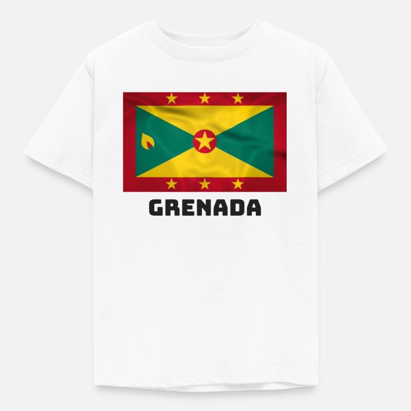 Drapeau de la Grenade - T-shirt Enfant - blanc