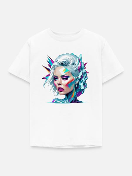 Crystal Lady - Kinder T-Shirt - Weiß