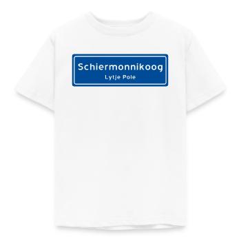 Ortsschild Schiermonnikoog - Kinder T-Shirt - Weiß - Vorne - AI Model Kid Male (0cm)