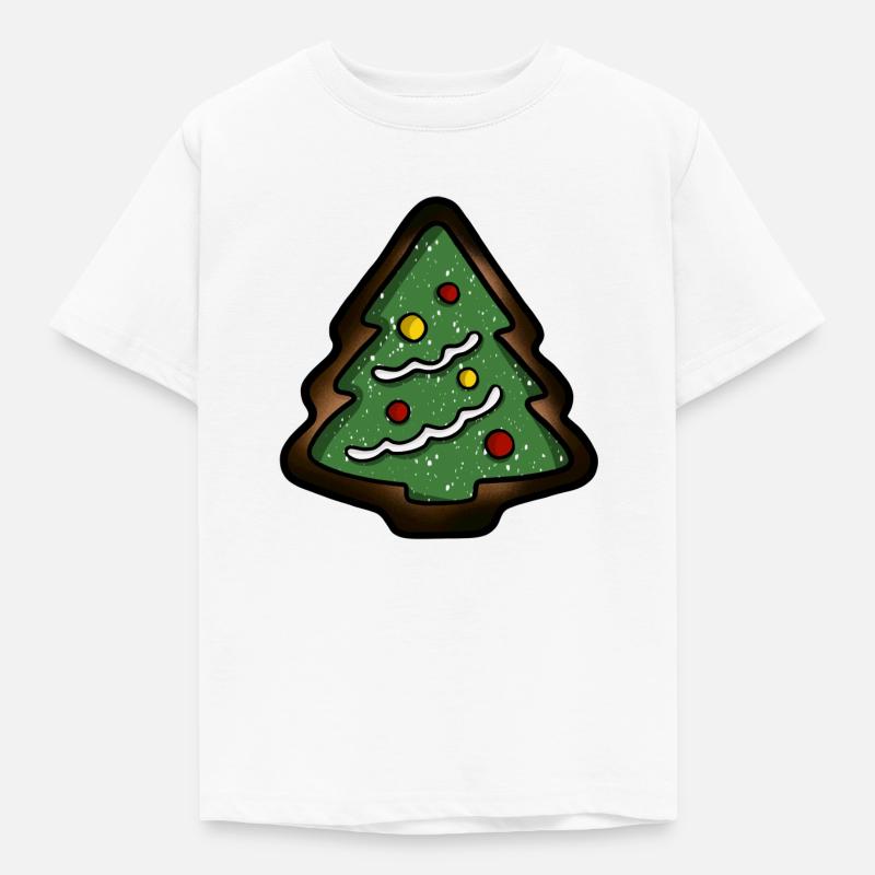 Biscuits de sapin de Noël brûlés - T-shirt Enfant - blanc