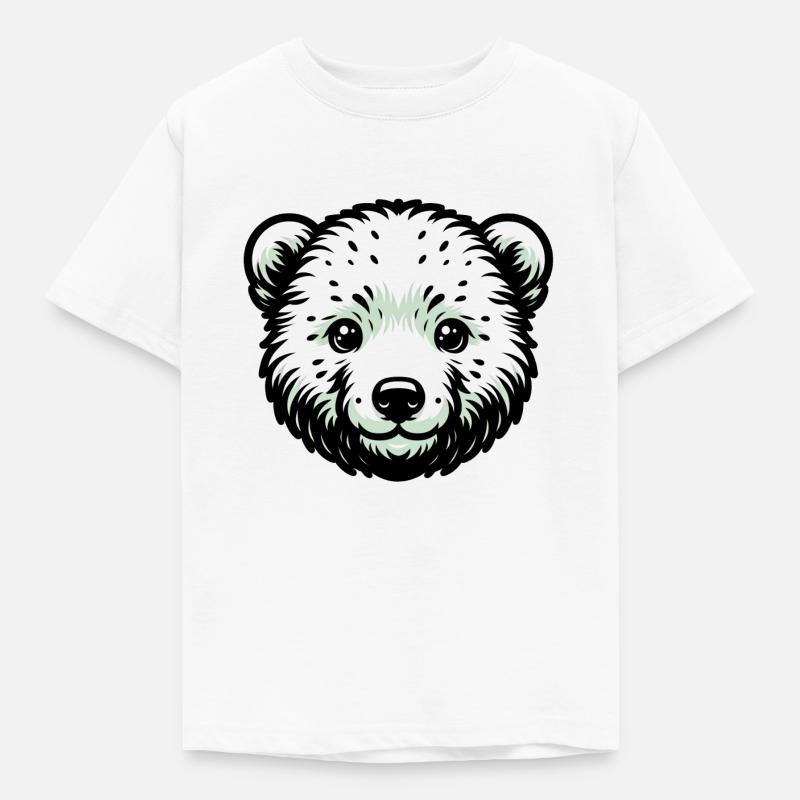 Süße Tierkinder | Eisbär - Kinder T-Shirt - Weiß