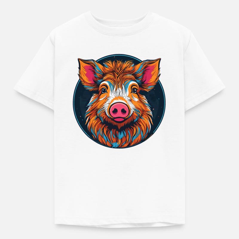 Cinghiale - Maglietta per bambini - bianco