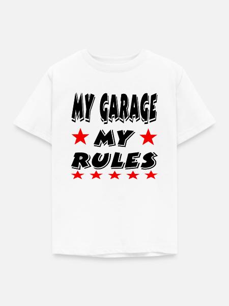 Garage - Kinder T-Shirt - Weiß