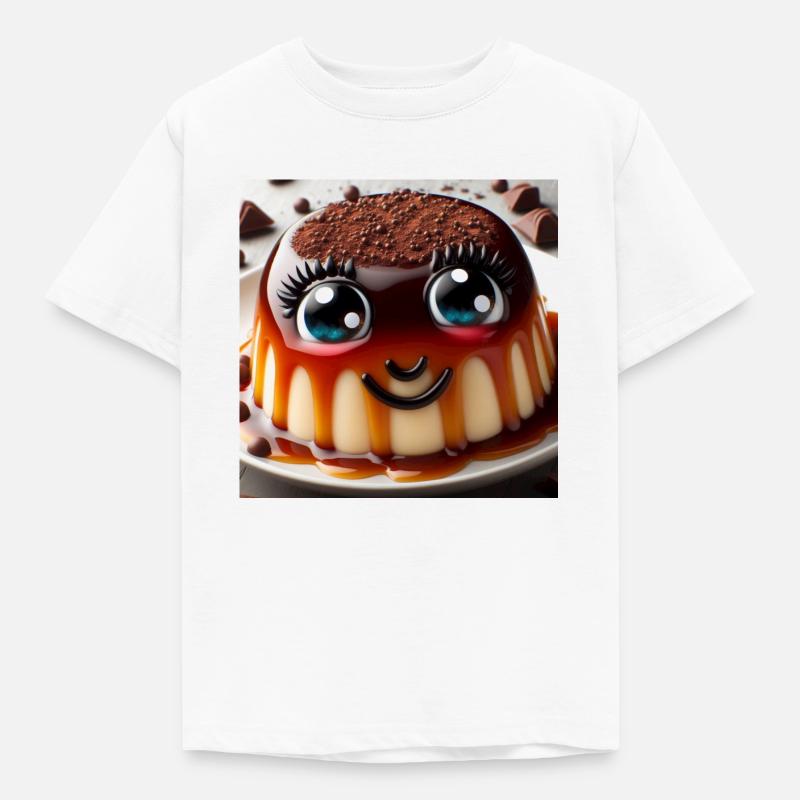 puddingface - Kinder T-Shirt - Weiß