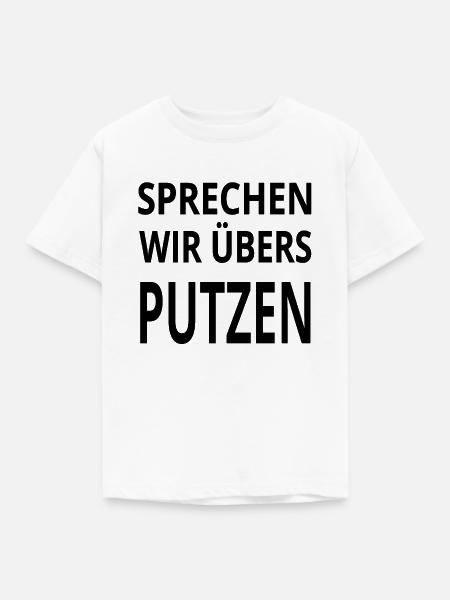 Putzen - Kinder T-Shirt - Weiß