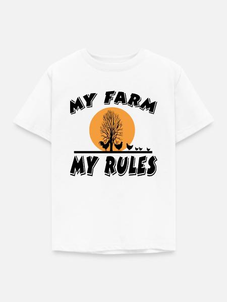 Bauernhof - Kinder T-Shirt - Weiß