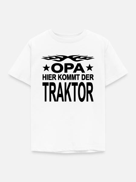 Traktor - Kinder T-Shirt - Weiß