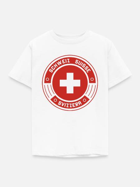 Schweiz - Kinder T-Shirt - Weiß
