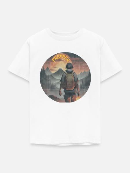Prepper OS - Kinder T-Shirt - Weiß