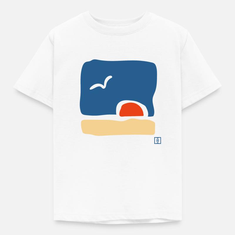 Das Meer - Kinder T-Shirt - Weiß