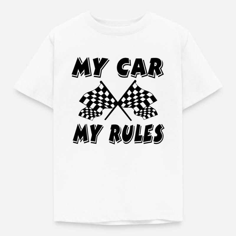 Auto - Kinder T-Shirt - Weiß