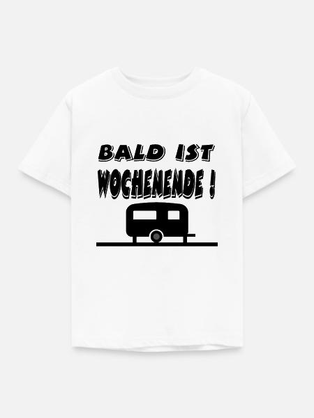 Camping - Kinder T-Shirt - Weiß