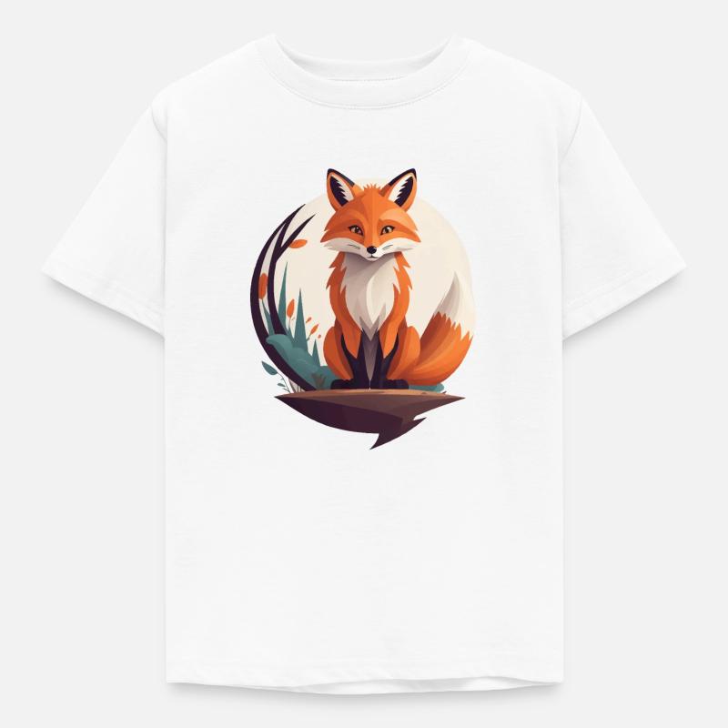 Fuchs - Kinder T-Shirt - Weiß