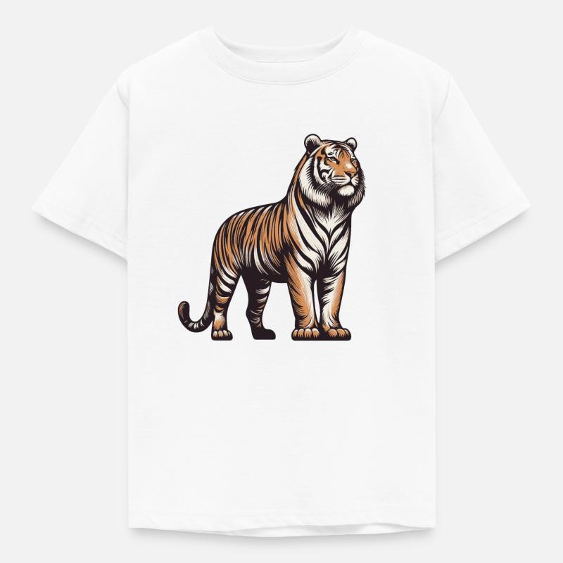 Tigre - Maglietta per bambini - bianco