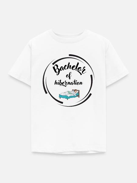 Bachelor of hibernation - Kinder T-Shirt - Weiß
