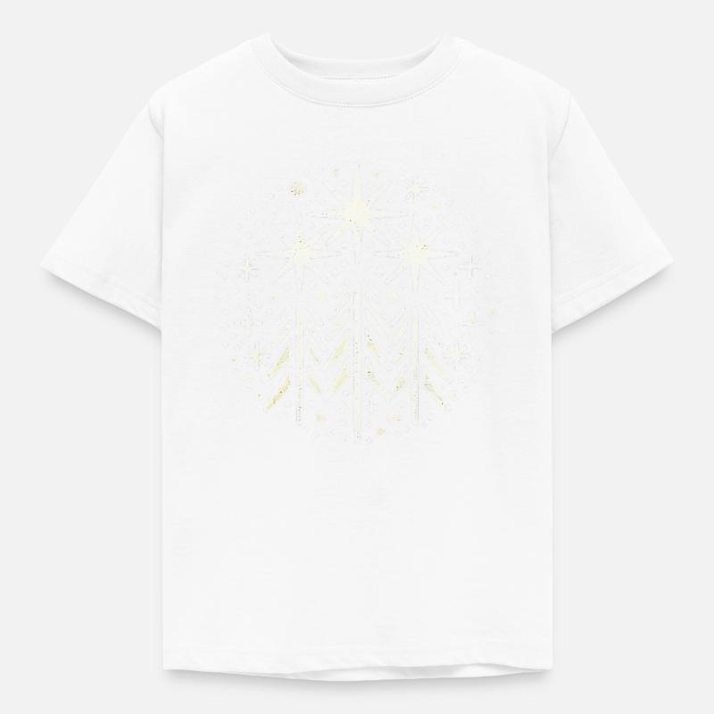Ein einfaches Weihnachtssymbol - Kinder T-Shirt - Weiß